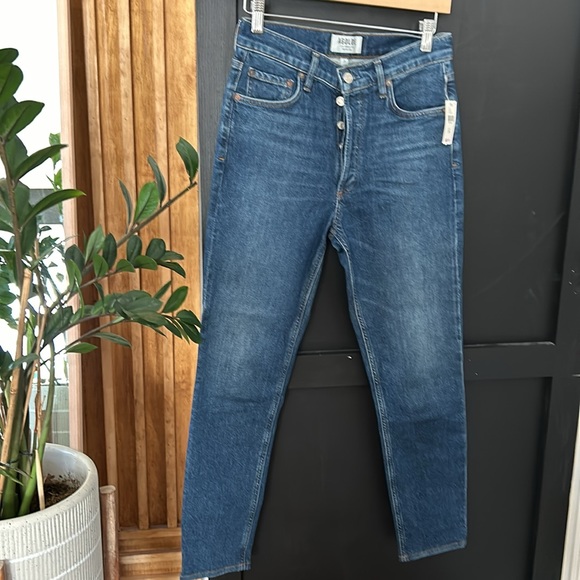 Anthropologie X Agolde Nico High Rise Slim Leg Jeans. Size 26x27 - Picture 2 of 11
